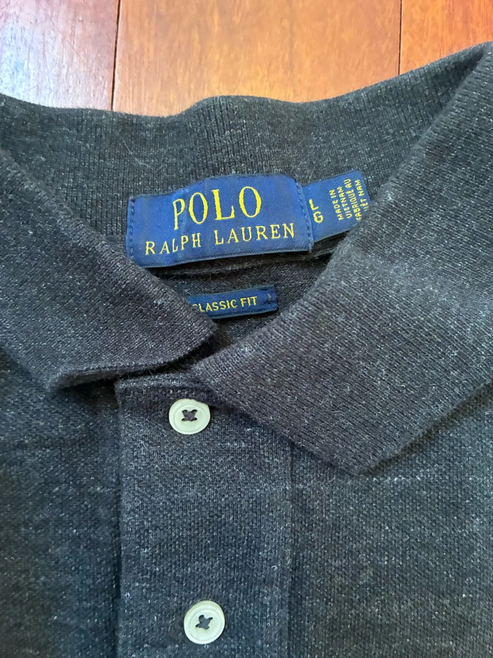 Polo by Ralph Lauren Black Heather Short-Sleeve Polo